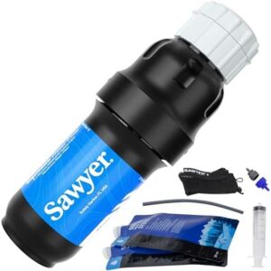 Sawyer Products SP129 Sistema de filtragem de água com dois sacos, preto/azul : Sawyer: Esporte