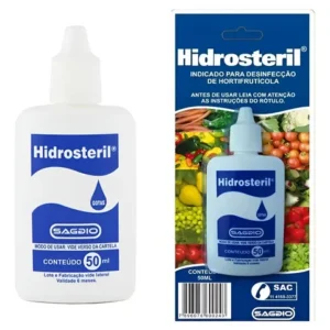 Hidrosteril 50ml Desinfetante De Saladas Legumes Frutas Água